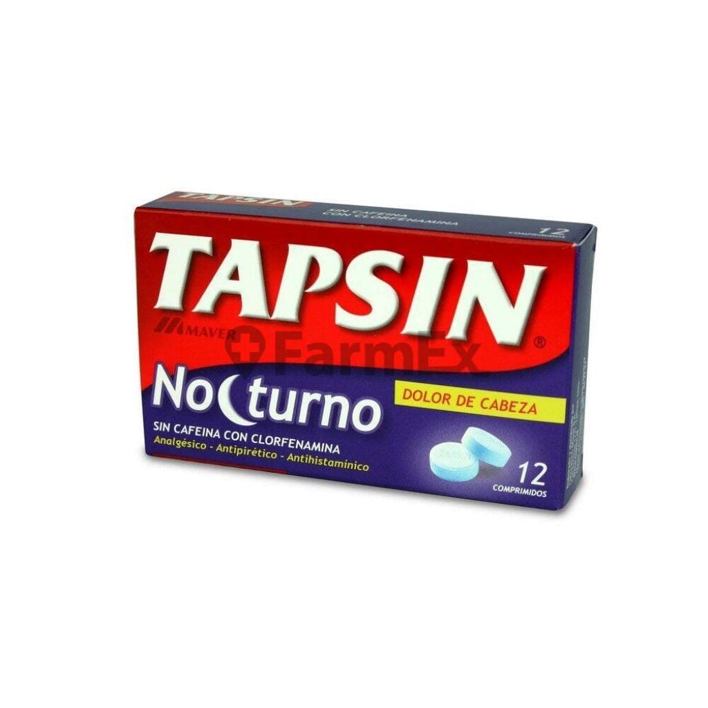 Tapsin Nocturno x 12 comprimidos Farmex-BanMedica-Persistente